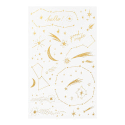 Midori Foil Transfer Stationery Stickers - Star Pattern