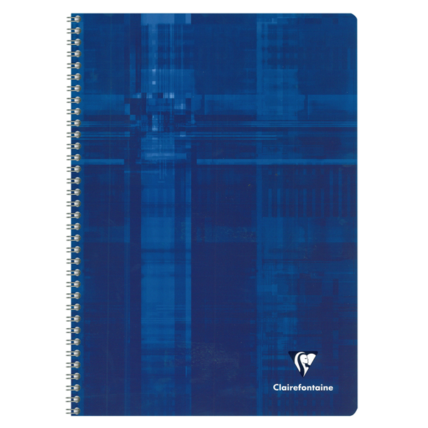 Clairefontaine Classics A4 Side Wirebound 4-Subject Notebook- Graph