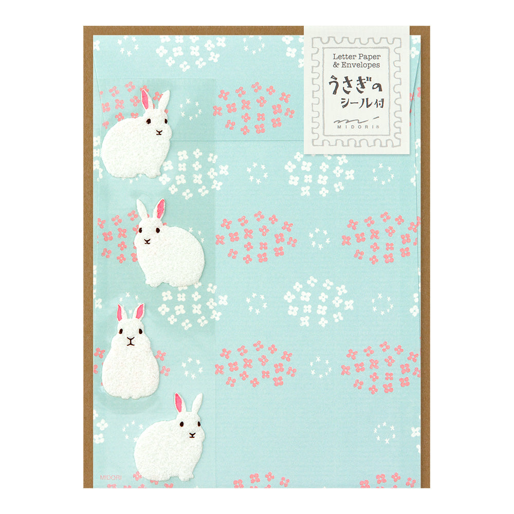 Midori Stationery Set- Rabbit