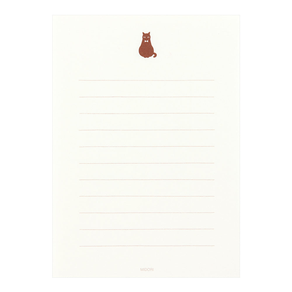 Midori Stationery Set- Black Cat