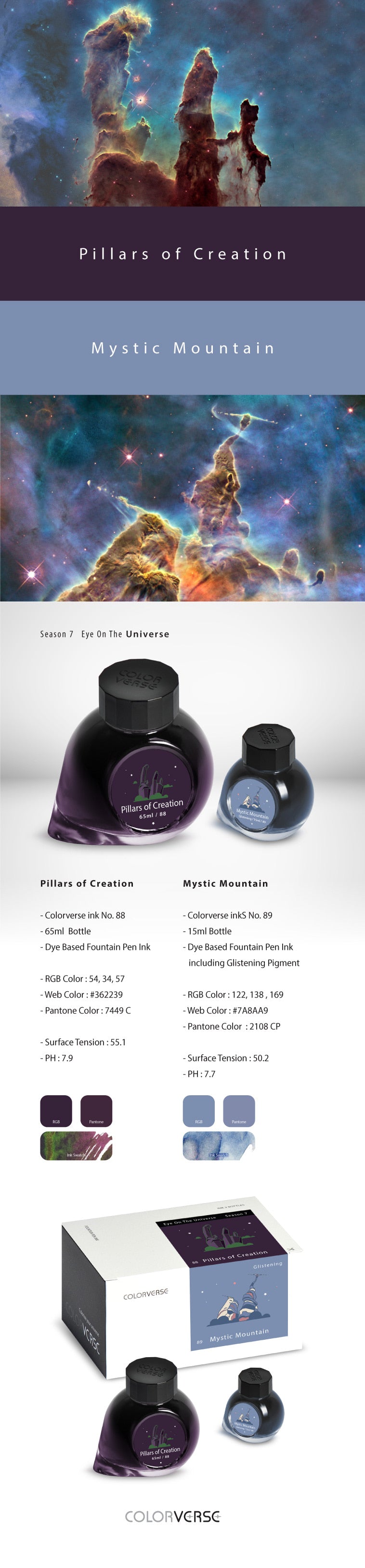 Colorverse 88 & 89 Pillars of Creation & Mystic Mountain
