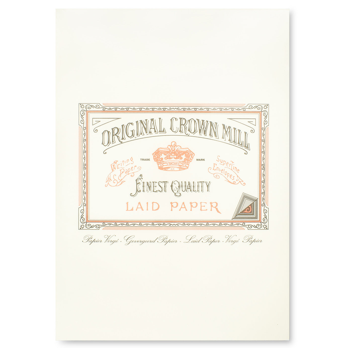 Original Crown Mill A5 Classic Laid Paper