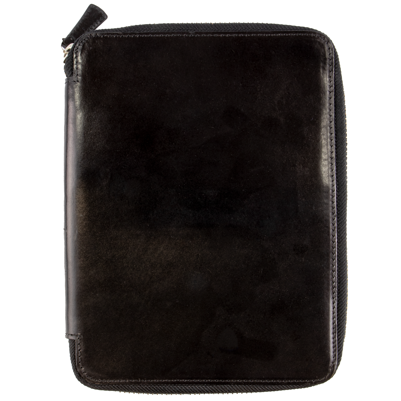 Galen Leather Co. Zippered A5 Notebook Folio - Black