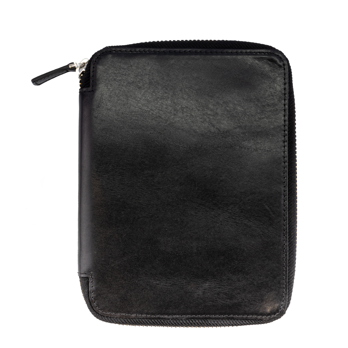 Galen Leather Co. Zippered B6 Notebook Folio - Black