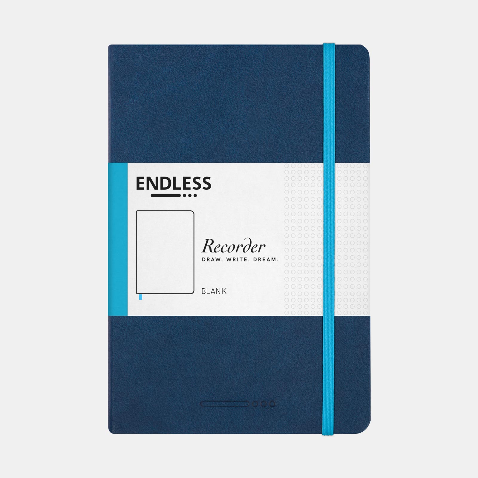 Endless Recorder Notebook Deep Ocean Blue