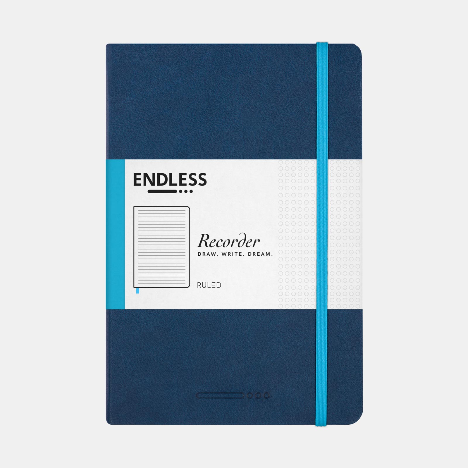 Endless Recorder Notebook Deep Ocean Blue