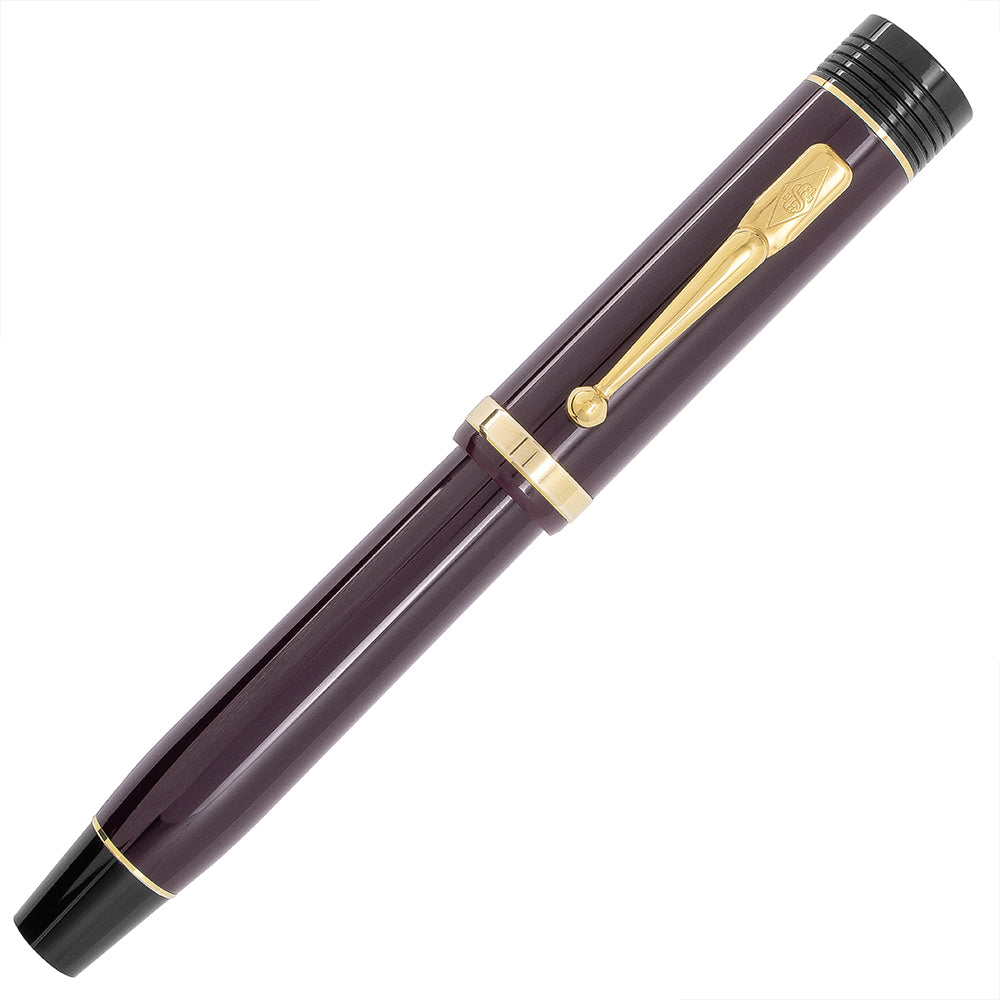 Conway Stewart Churchill Bordeaux with Gold Trim