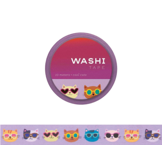 Girl of ALL WORK - Washi tape - 15mm - Cool Cats