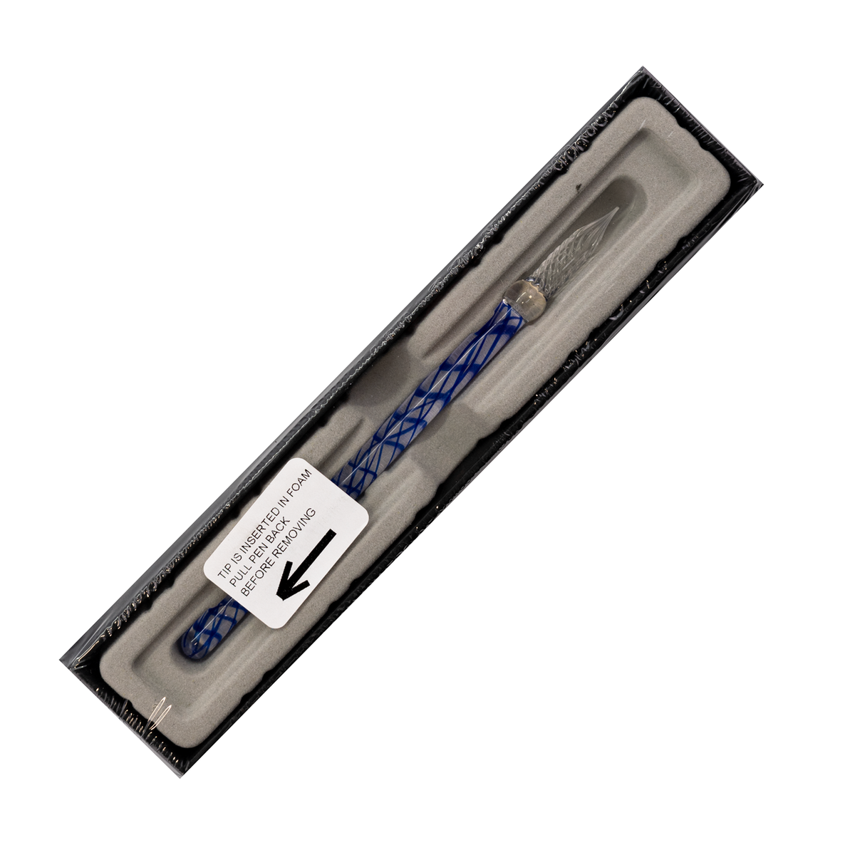 Jacques Herbin Straight Glass Dip Pen - Eclate de Saphir