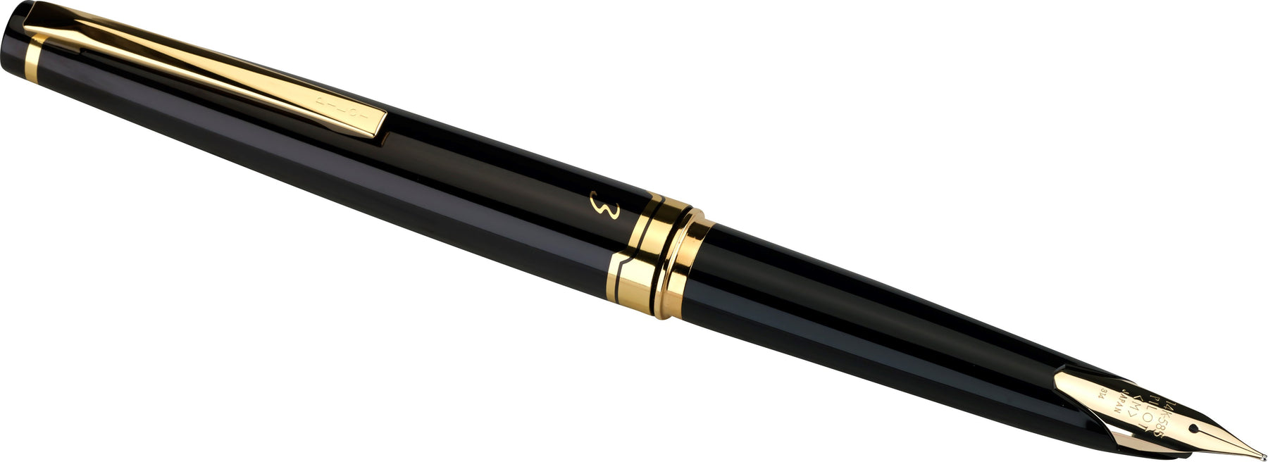 Pilot E95S Black with Gold Trim Fountain