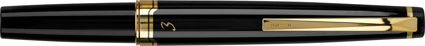 Pilot E95S Black with Gold Trim Fountain
