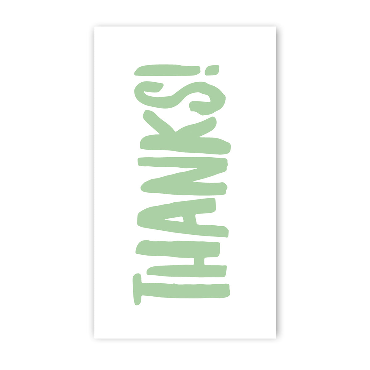 Rock Scissor Paper Mini Card - Thanks