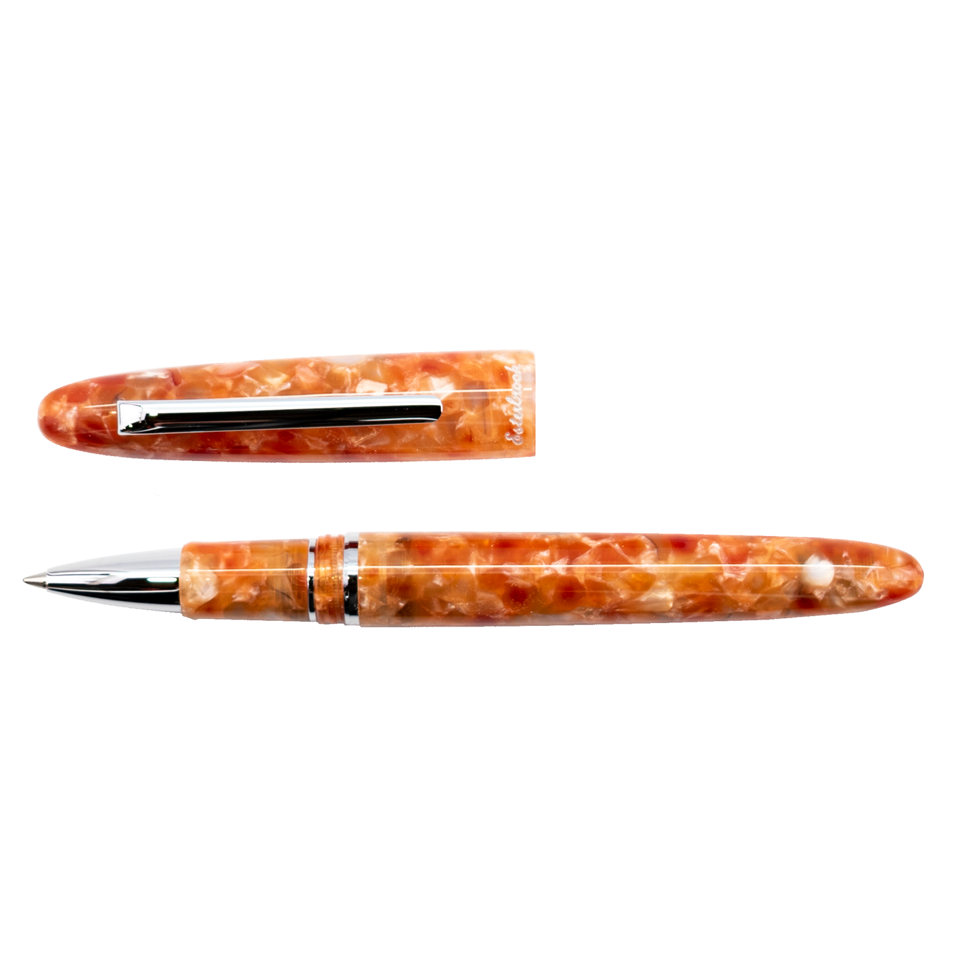 Esterbrook Estie Petrified forest with Palladium Trim Rollerball