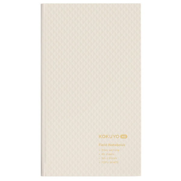 Kokuyo Me Field Notebook 3mm Grid - White