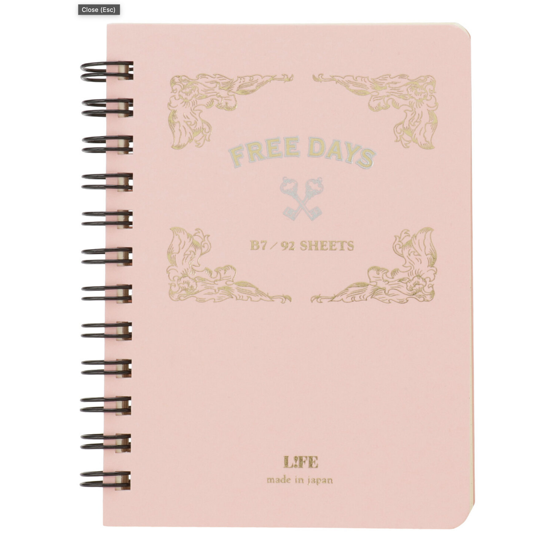 Life Stationery "Free Days" B7 Open Scheduler