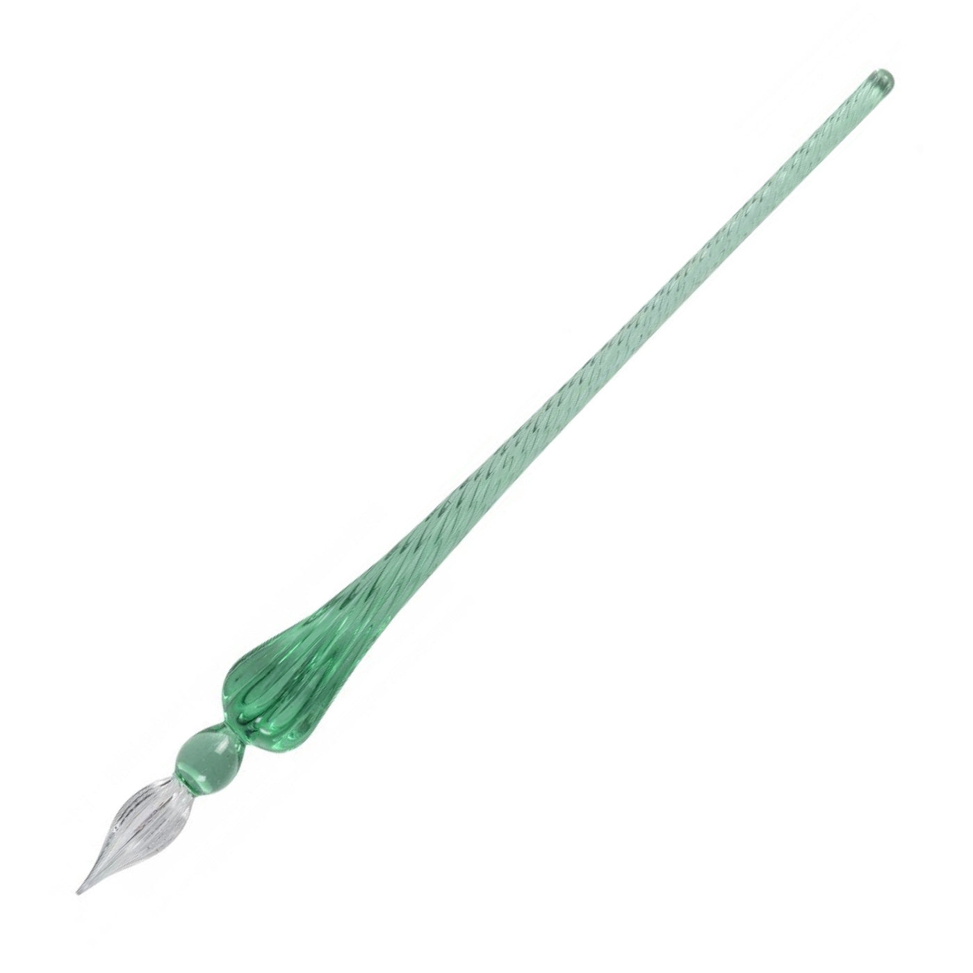 Jacques Herbin Glass Dip Pen- Turquoise 7 1/2"