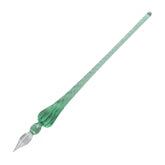 Jacques Herbin Glass Dip Pen- Turquoise 7 1/2"
