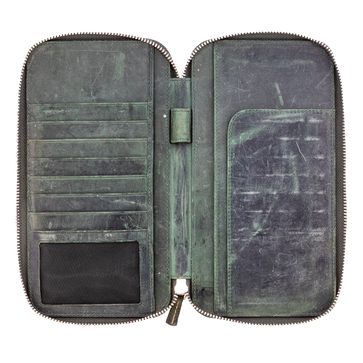 Galen Leather Co. Zippered Hobonichi Weeks Cover- Crazy Horse Forest Green