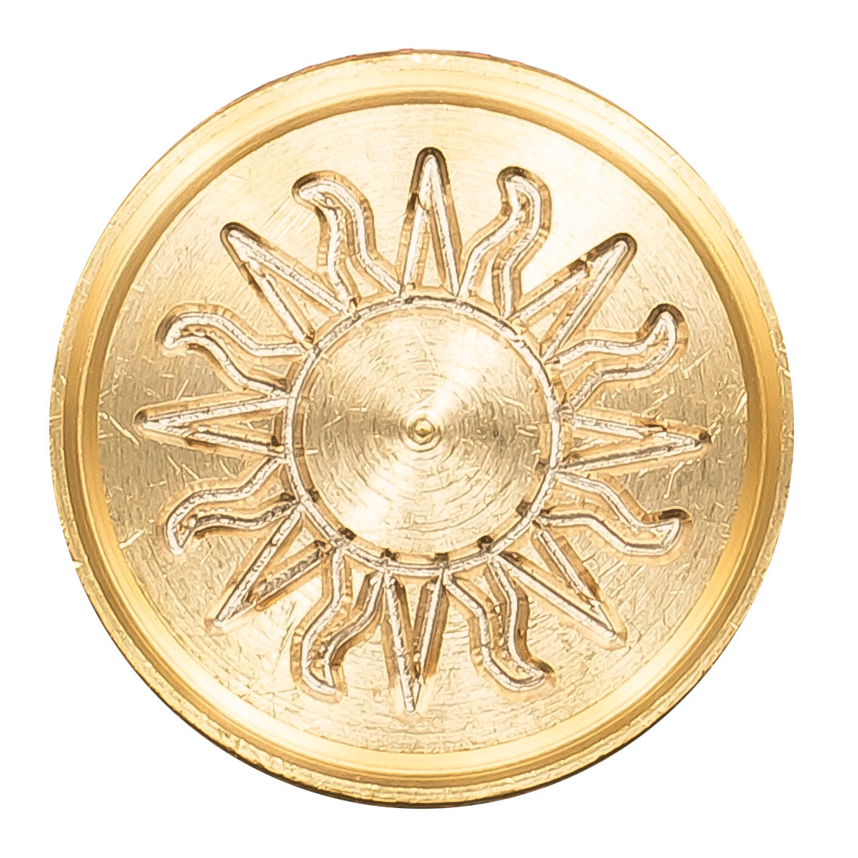 Little sun symbol wax seal stamp in pewter - L'Ecritoire