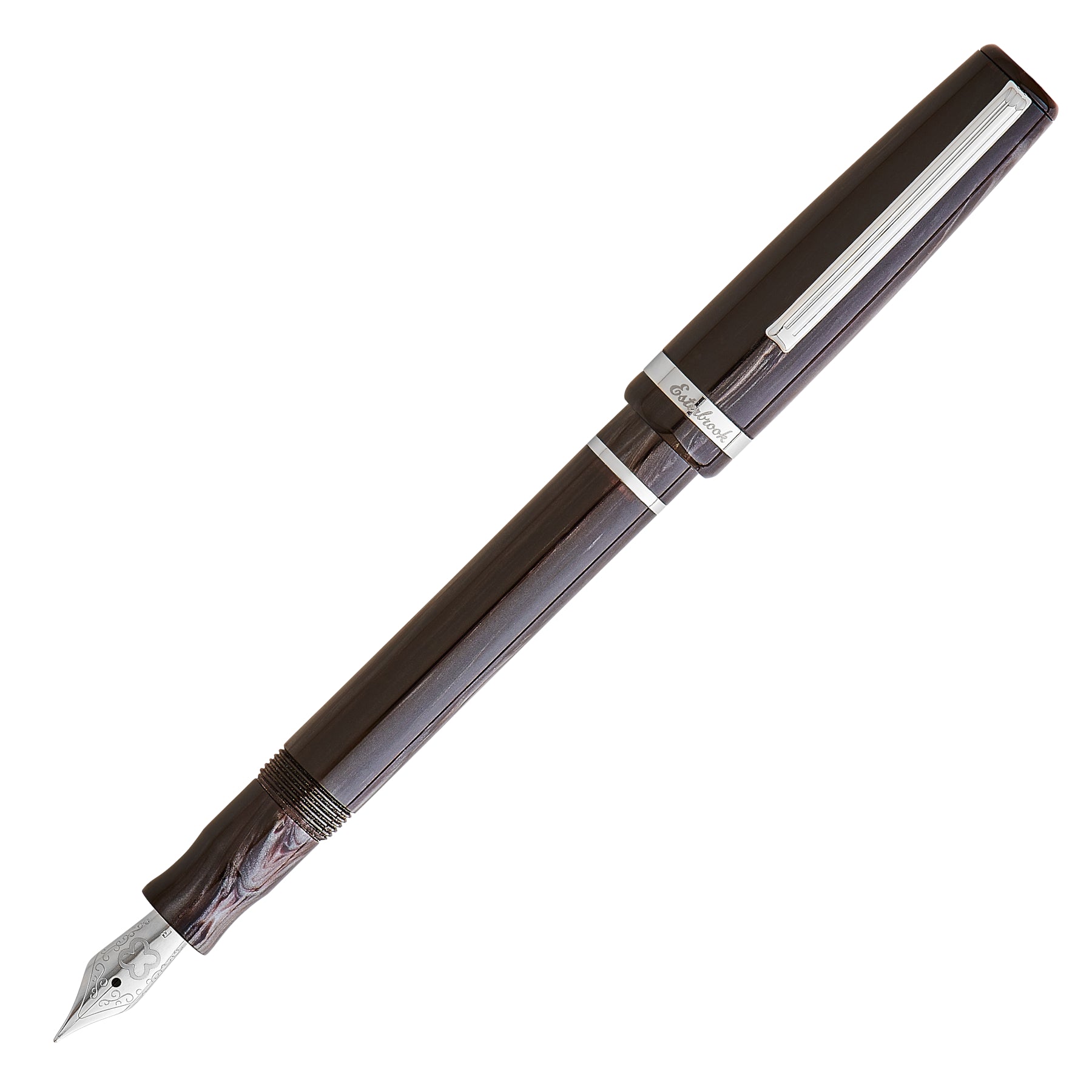 Esterbrook JR Pocket Pen Fountain - Tuxedo Black with Palladium Trim