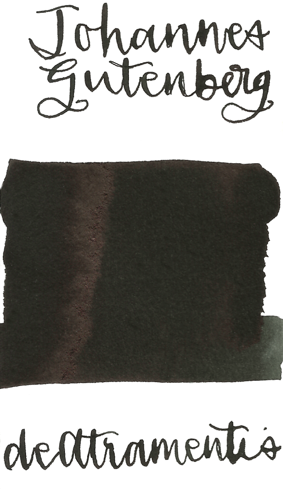 De Atramentis Johannes Gutenberg, Black