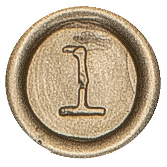 Global Solutions Metal Wax Seal Scroll Handle "Typewriter" Letters