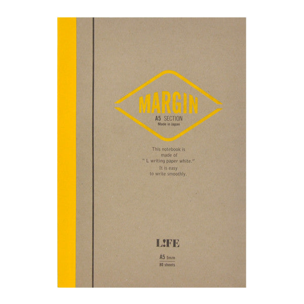 Life Stationery Margin A5 Side Bound Notebook