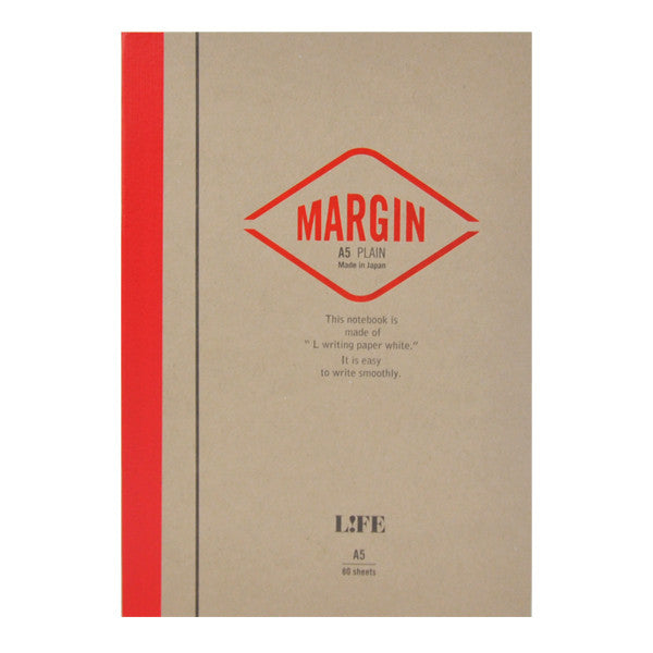 Life Stationery Margin A5 Side Bound Notebook