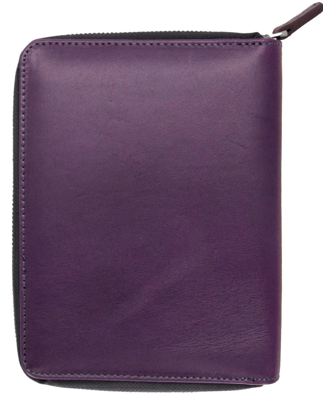 Galen Leather Co. Zippered 5 Slot Pen Case - Purple