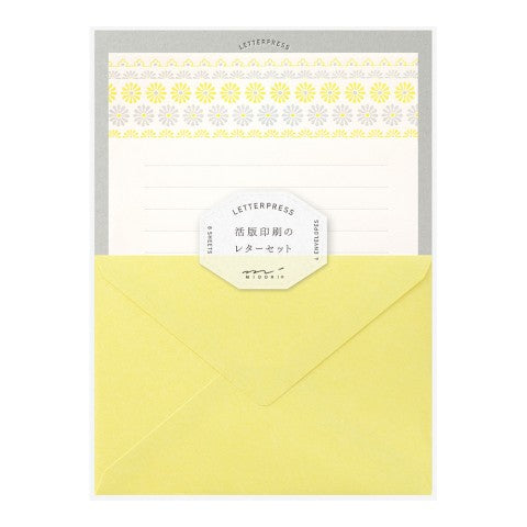 Midori Letterpress Letter Set - Cherry