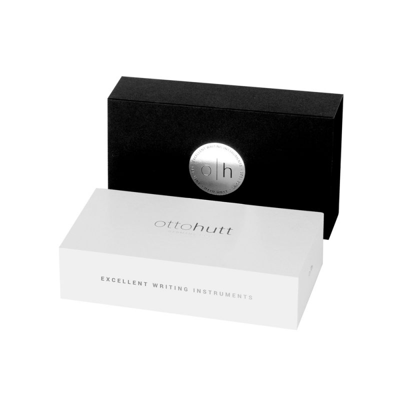 Otto Hutt Design 4 Black with Silver Trim Fountain