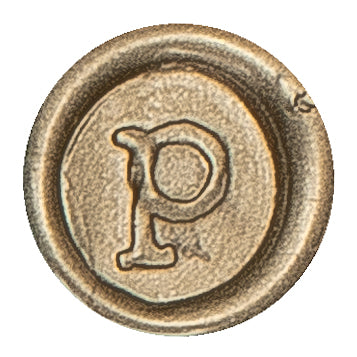 Global Solutions Metal Wax Seal Scroll Handle "Typewriter" Letters