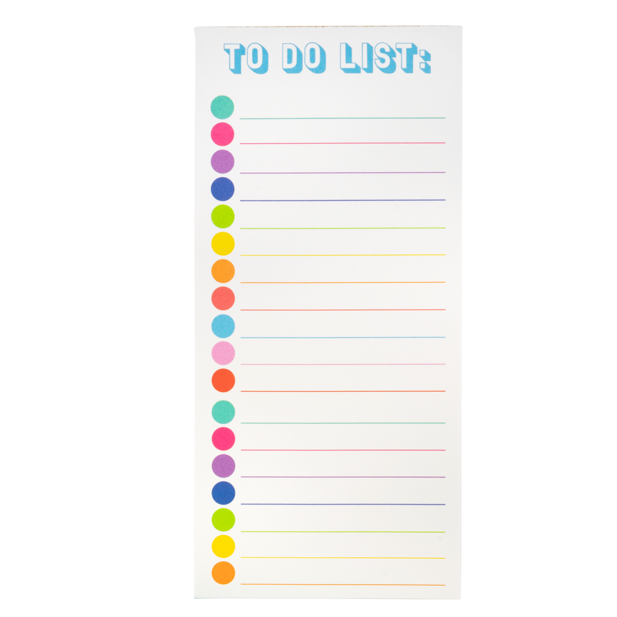 Public School Paper Co. To Do Colorful Dots List Pad