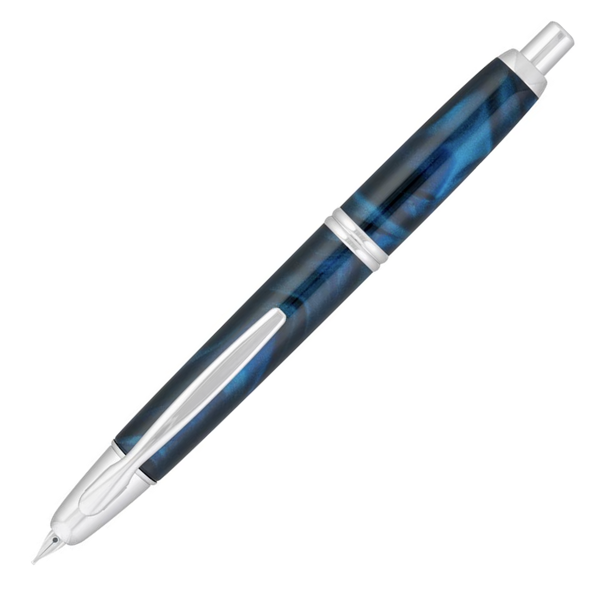 Pilot Vanishing Point SE Marble Blue with Rhodium Trim