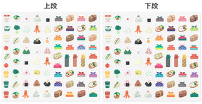 Midori Planner Stickers- Lunch Foods