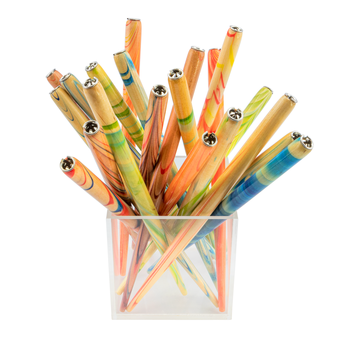 Brause 6 5/8" Marbled Wood Nib Holder, Assorted Colors