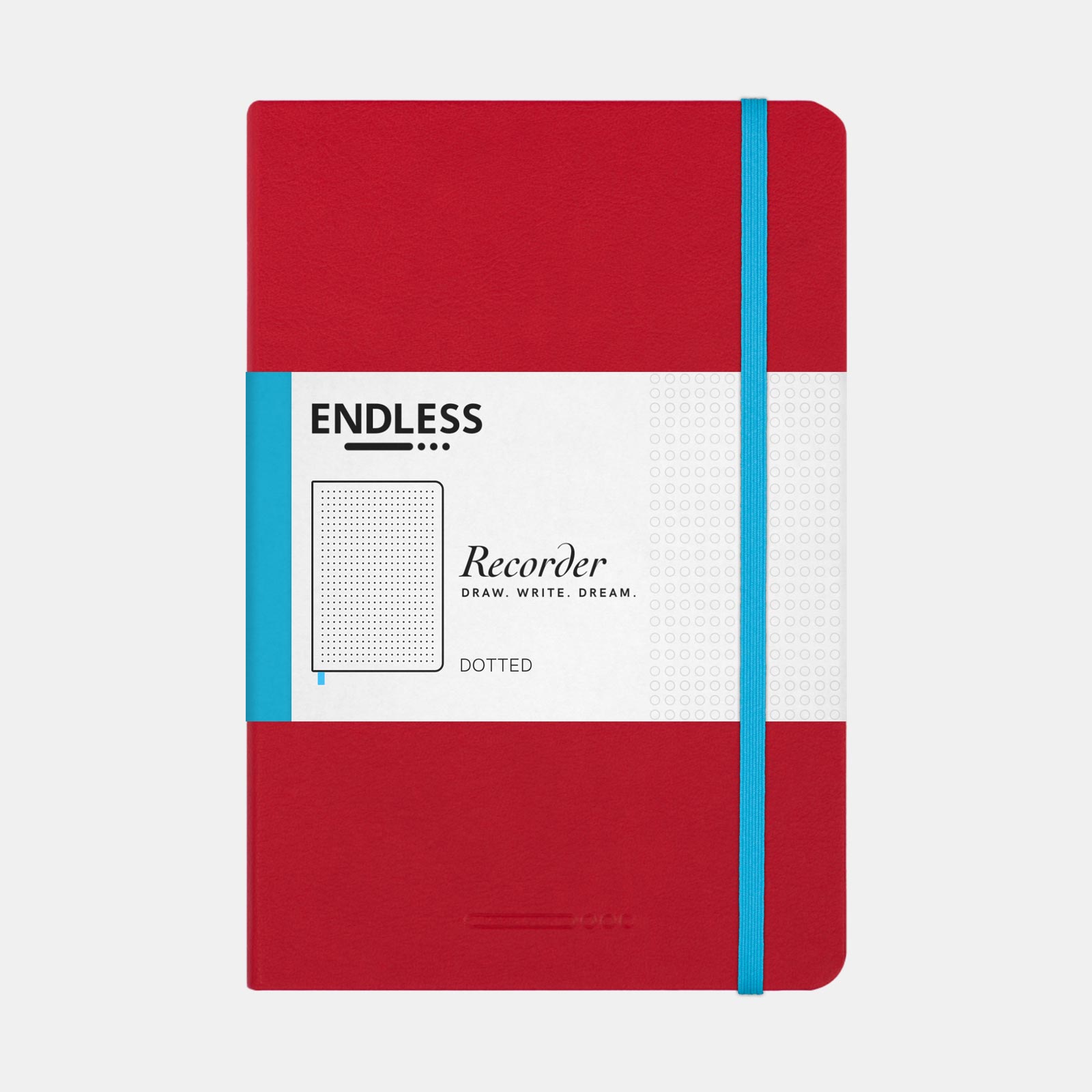 Endless Recorder Notebook Crimson Sky Red