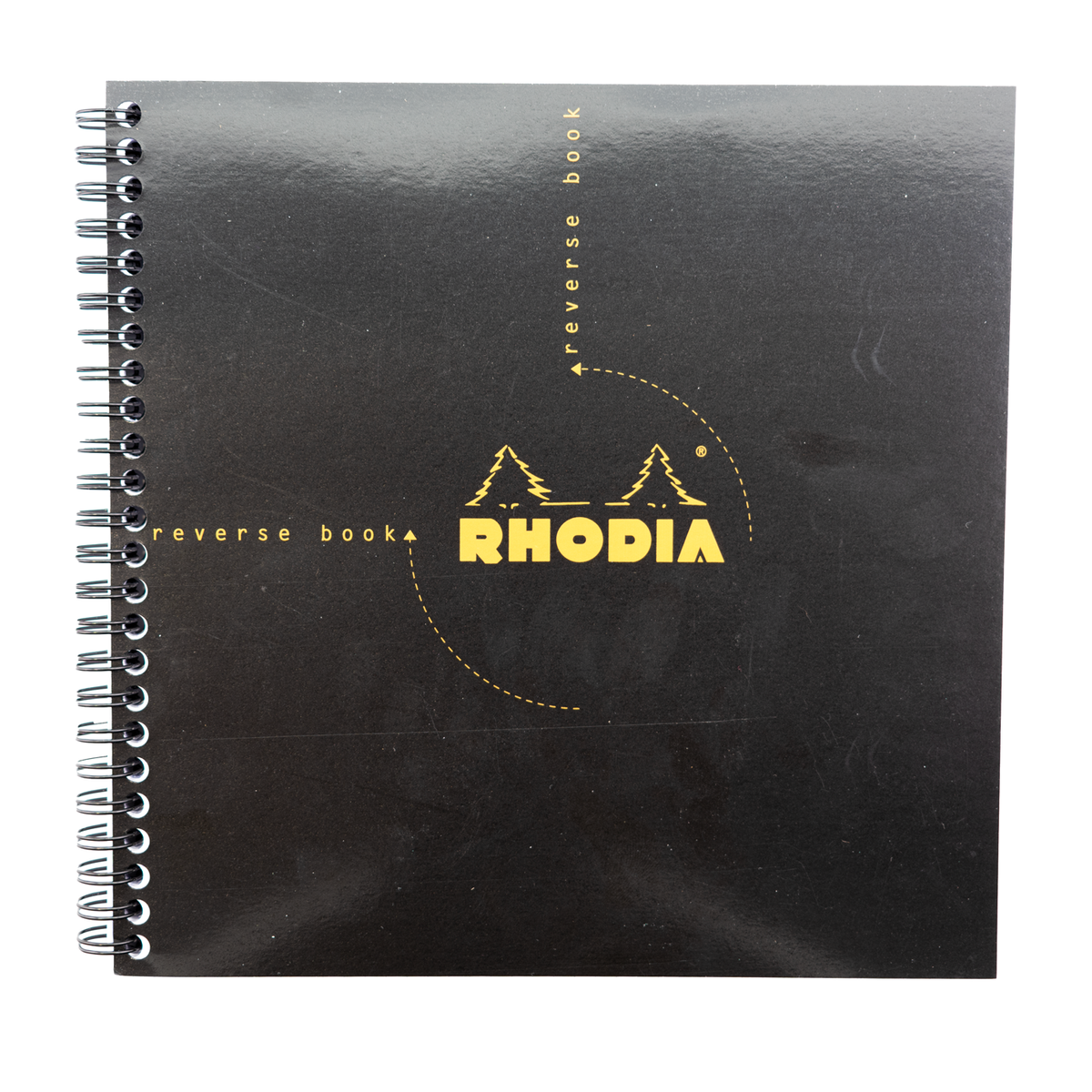 Rhodia Reverse Book Side Wire bound Notebook Grid 8.25 x 8.25