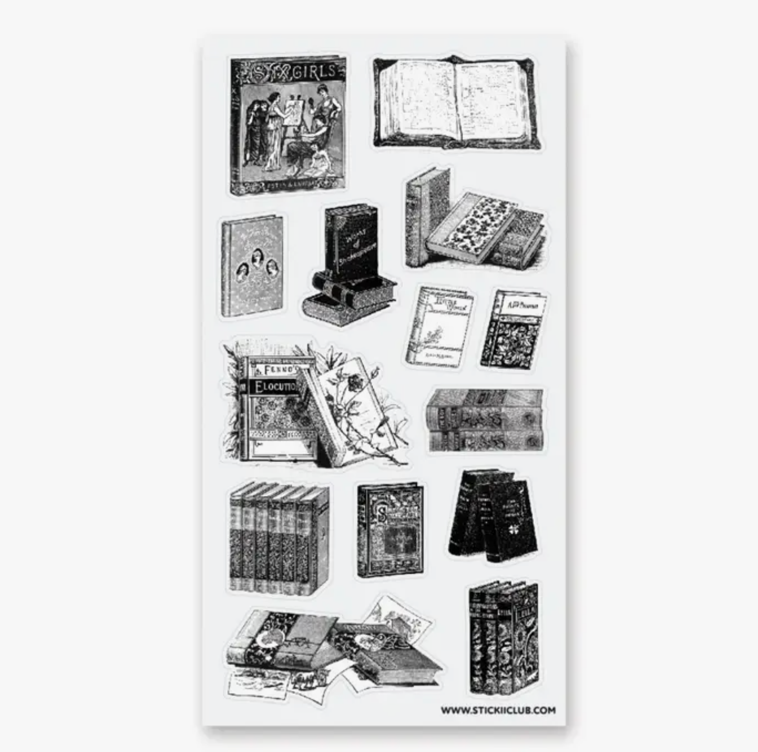 STICKII Sticker Sheet - Antique Library