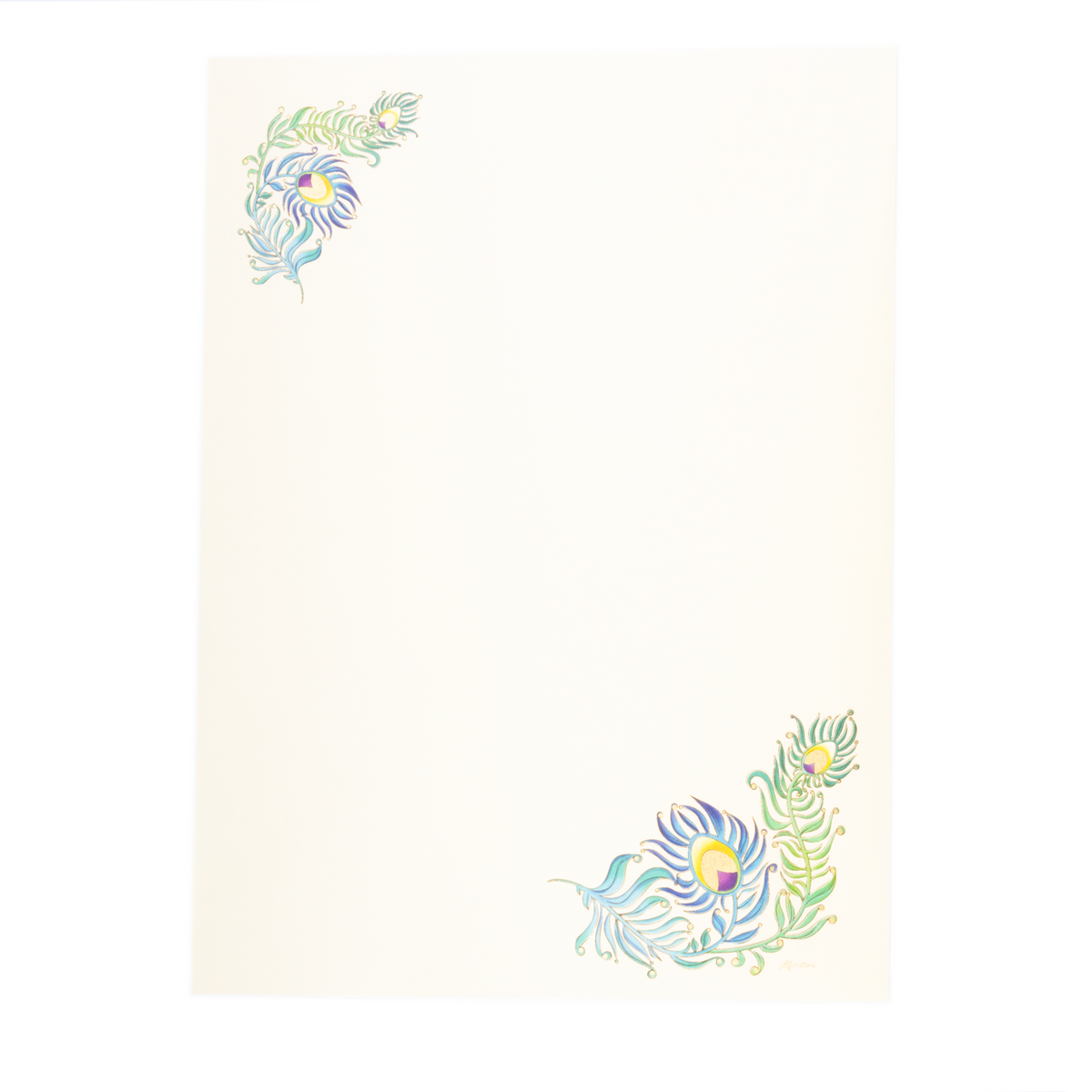 San Lorenzo Card Portfolio Large - Peacock