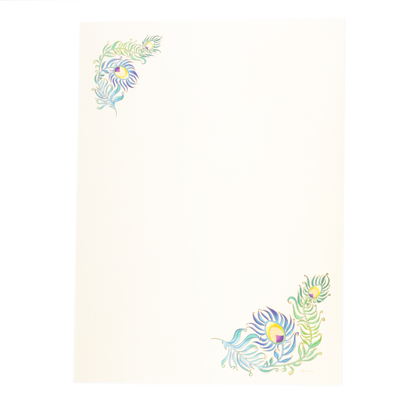 San Lorenzo Card Portfolio Large - Peacock