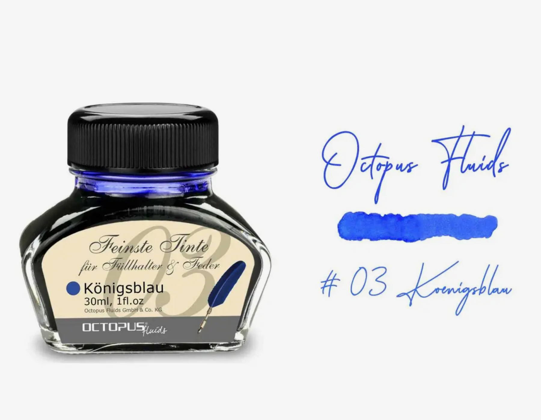 Octopus Konigsblau Royal Blue Ink (erasable)