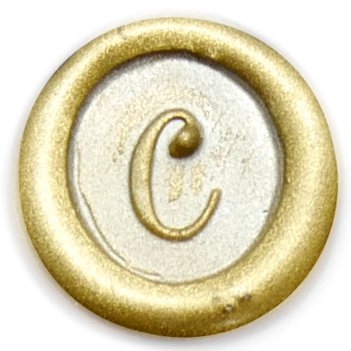 Global Solutions Metal Wax Seal Scroll Handle "Swirl" Letters