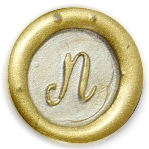 Global Solutions Metal Wax Seal Scroll Handle "Swirl" Letters