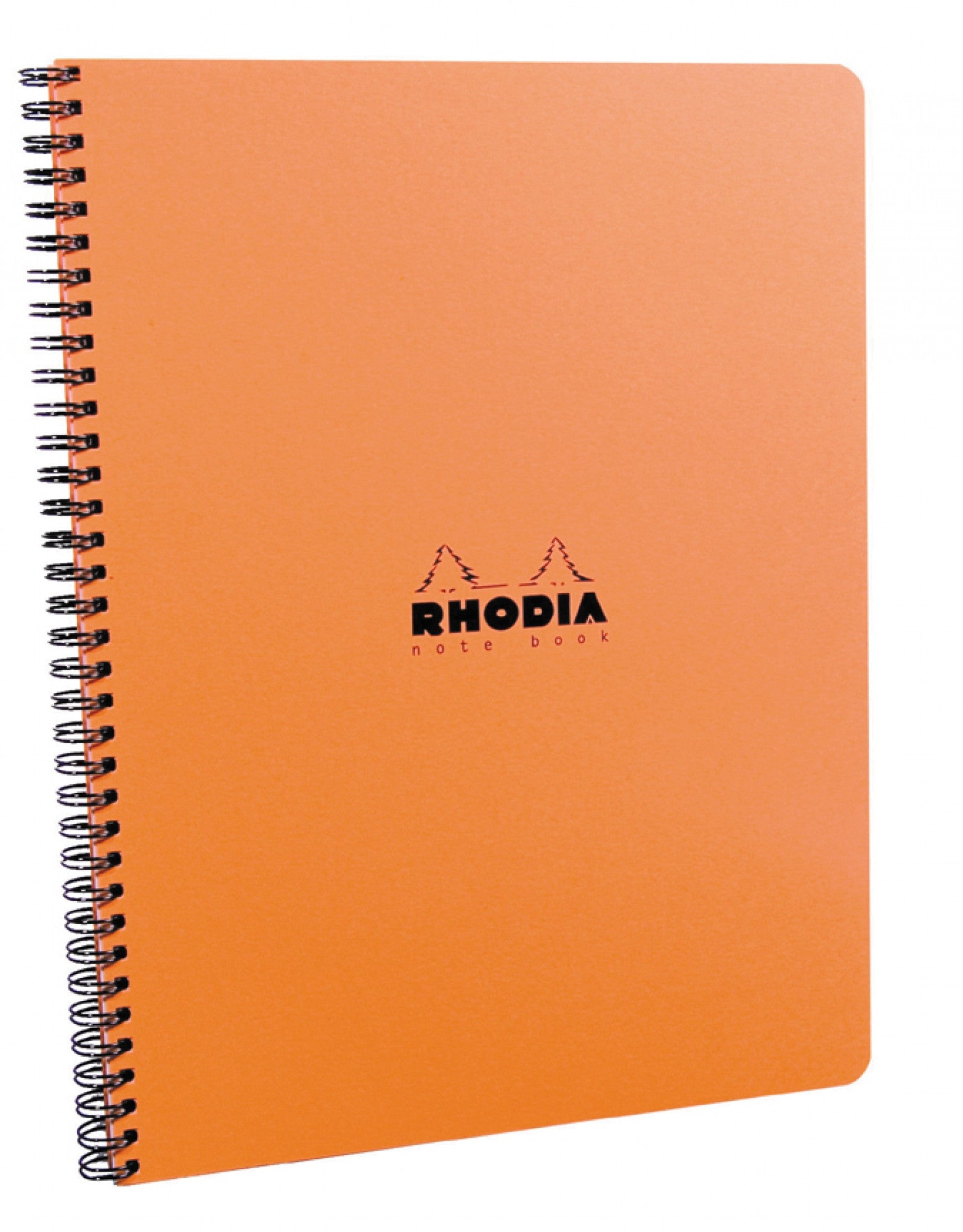 Rhodia Classic Side Wirebound Notebook 9 x 11 ¾- Orange, Graph