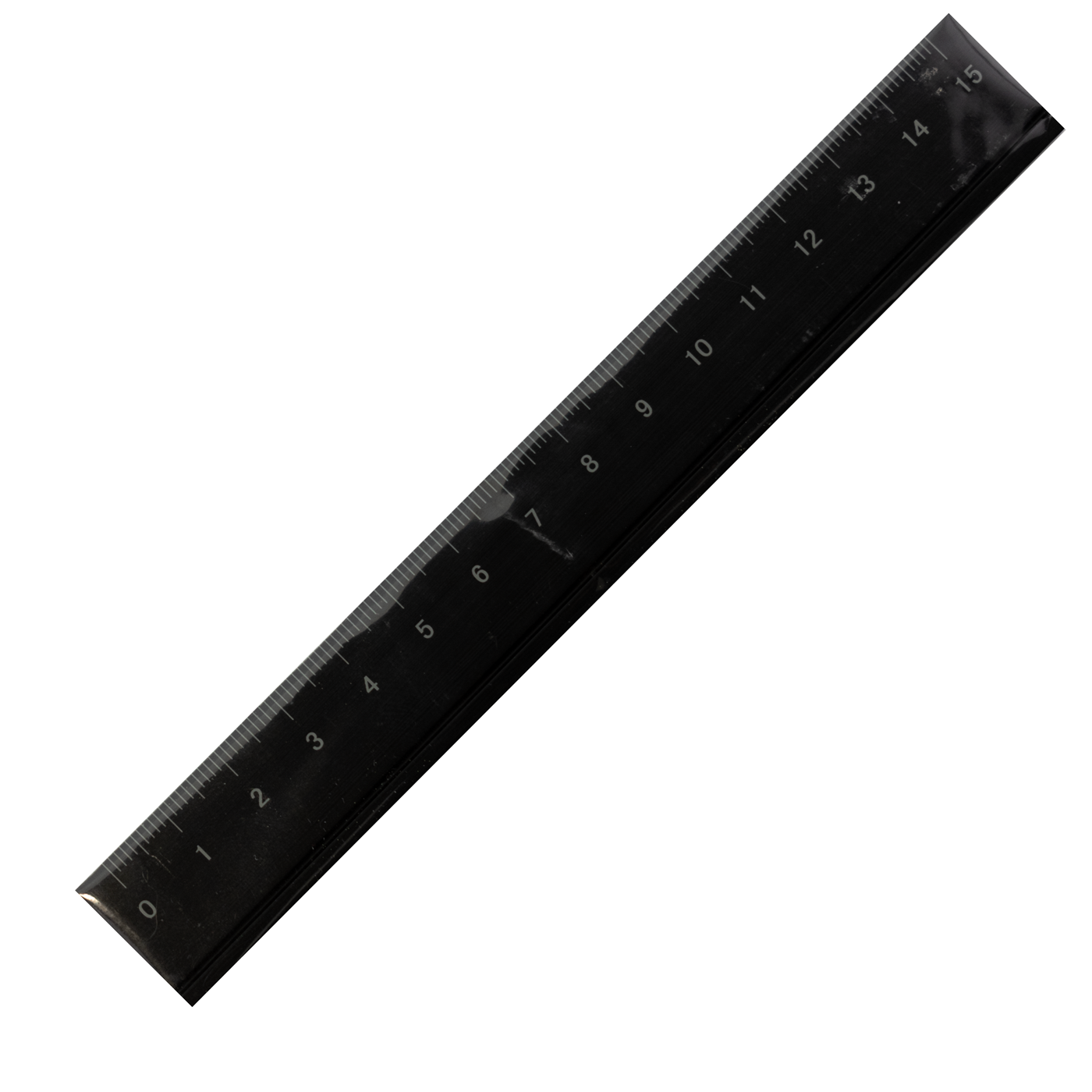 Slip-On Aluminum Ruler 15cm Black (Regular)