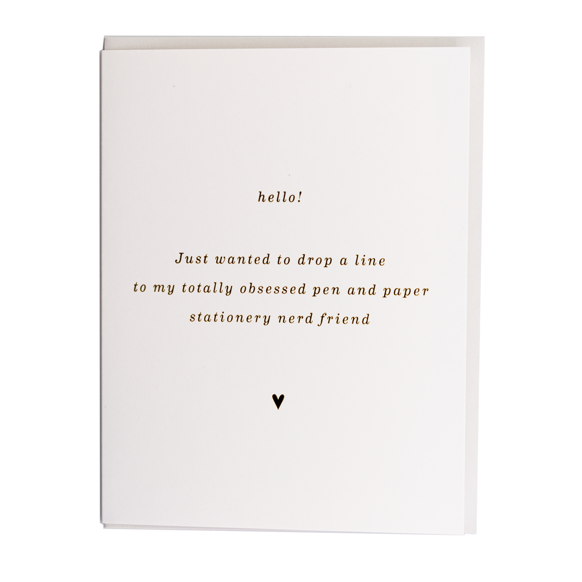 Smitten On Paper - Greeting Card - Nerdy Stationery Friend