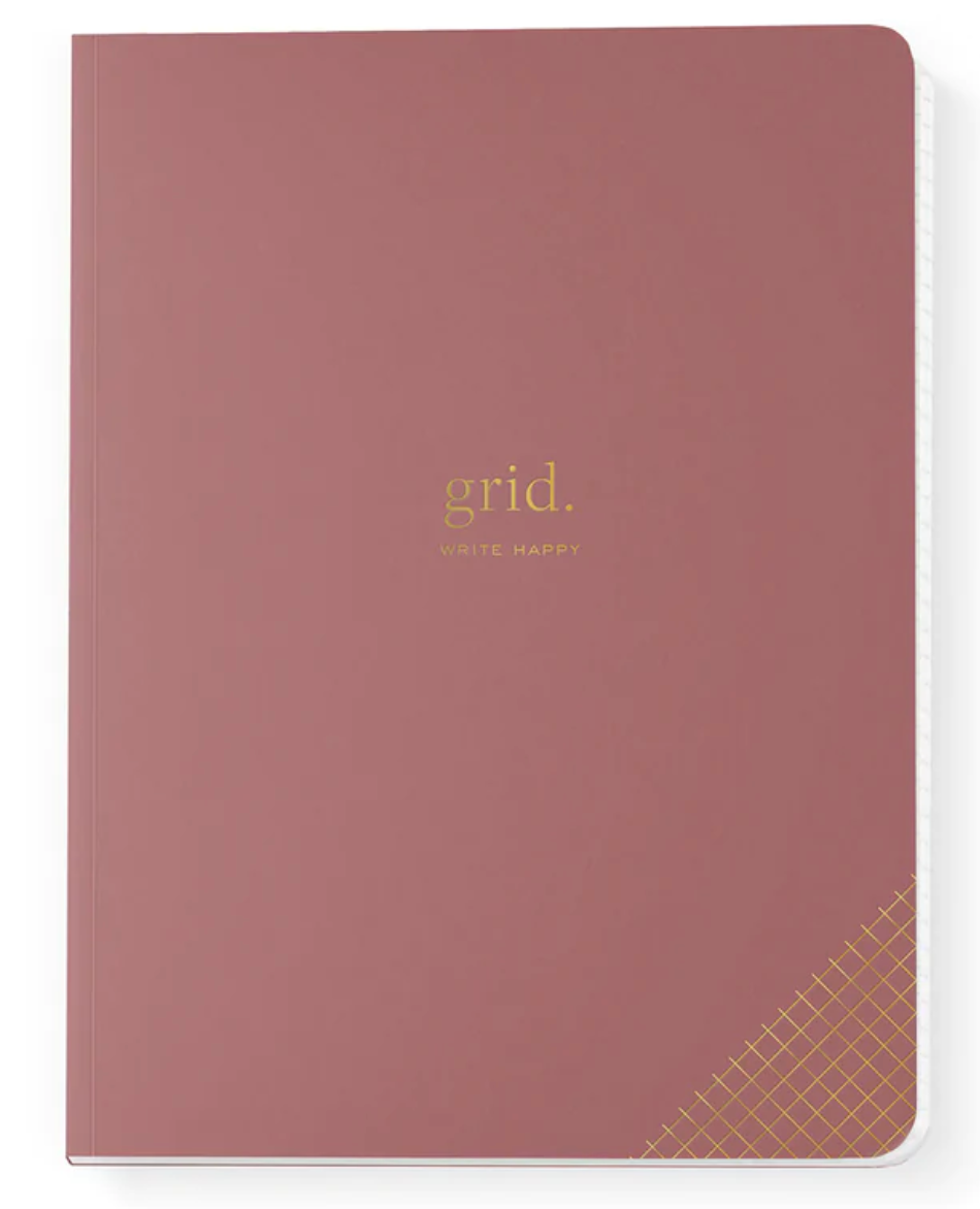 Smitten On Paper Grid Composition Notebook