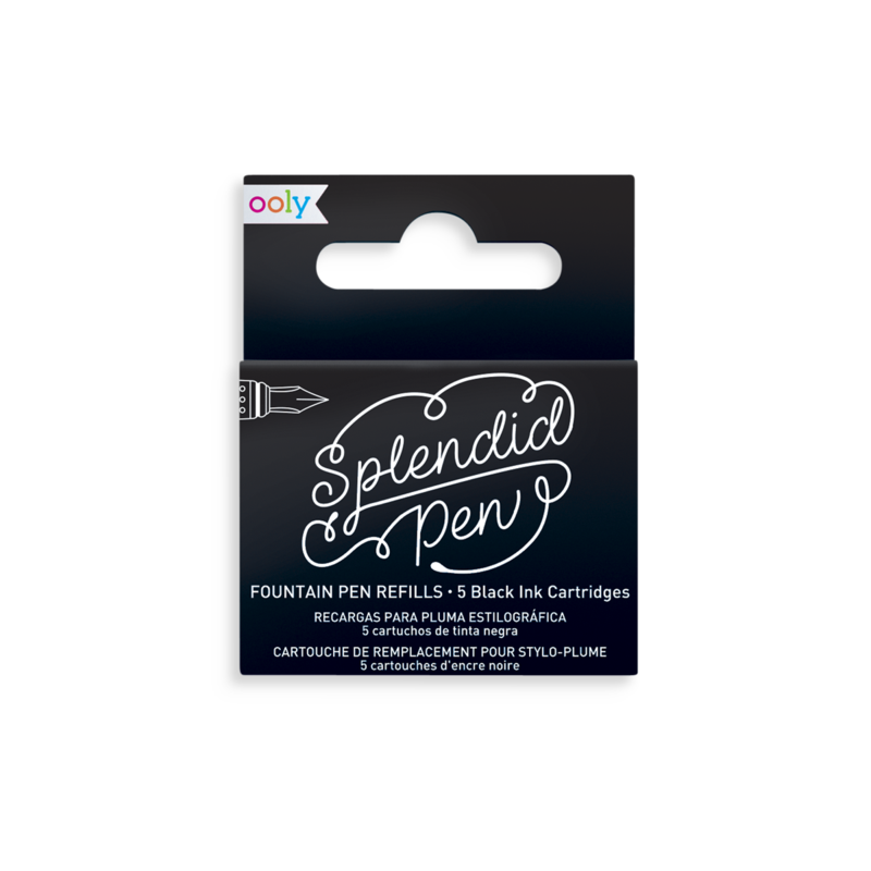 Ooly Splendid Fountain Pen Black Cartridges