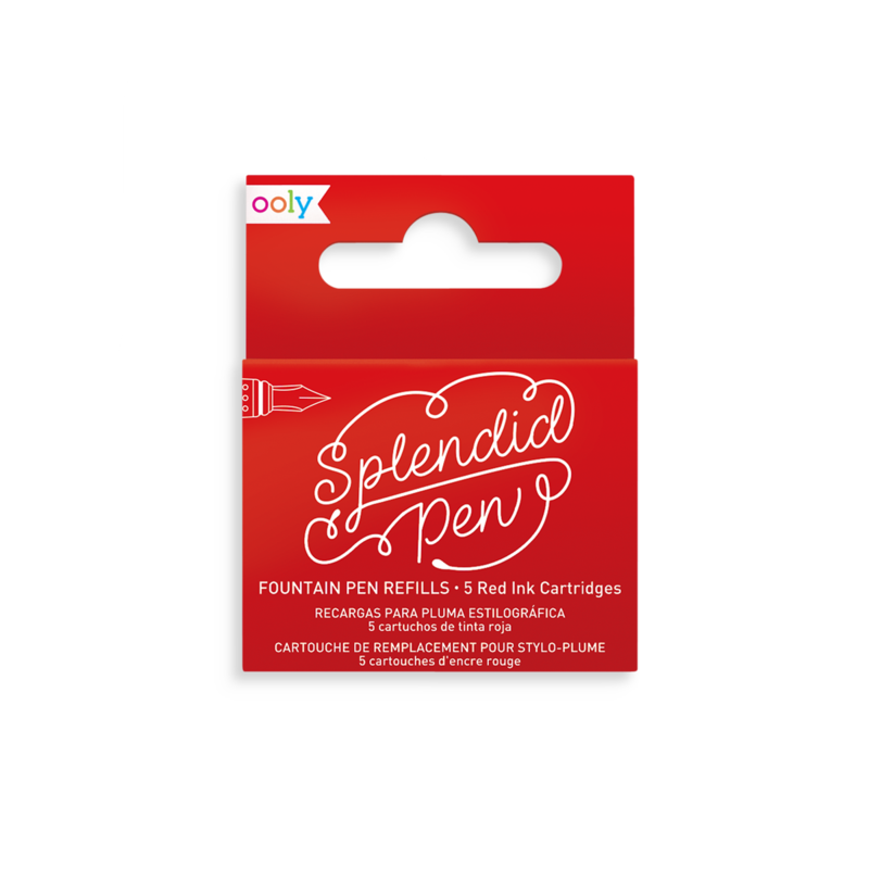Ooly Splendid Fountain Pen Red Cartridges